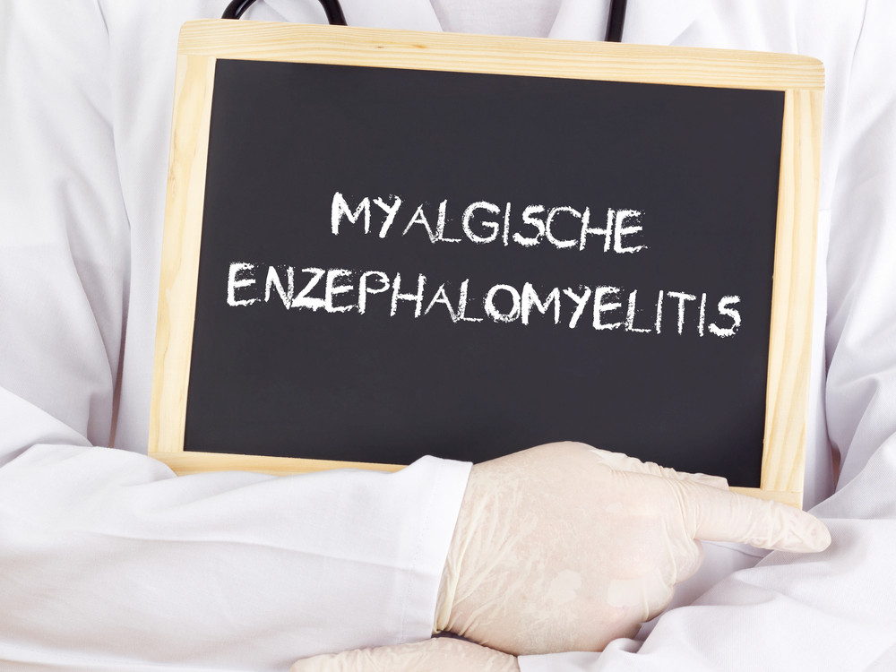 Doctor shows information: myalgic encephalomyelitis in german