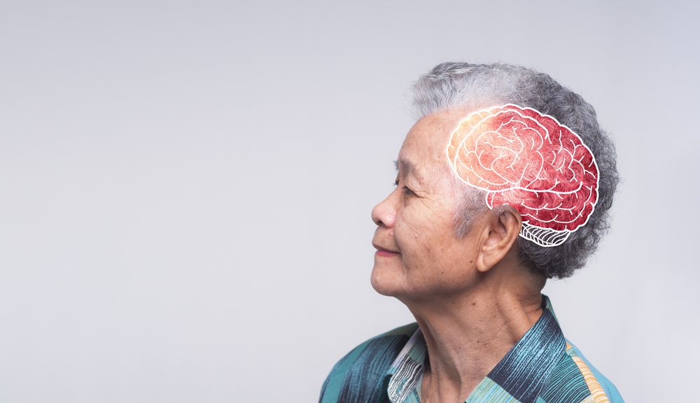 Dementia in senior people. Memory loss. Awareness of Alzheimer's, Parkinson's disease, stroke, seizure, or mental health. Neurology and psychology care. Science and medicine concepts