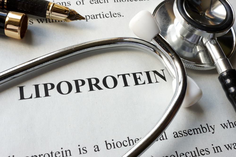 Page with title lipoprotein and stethoscope.