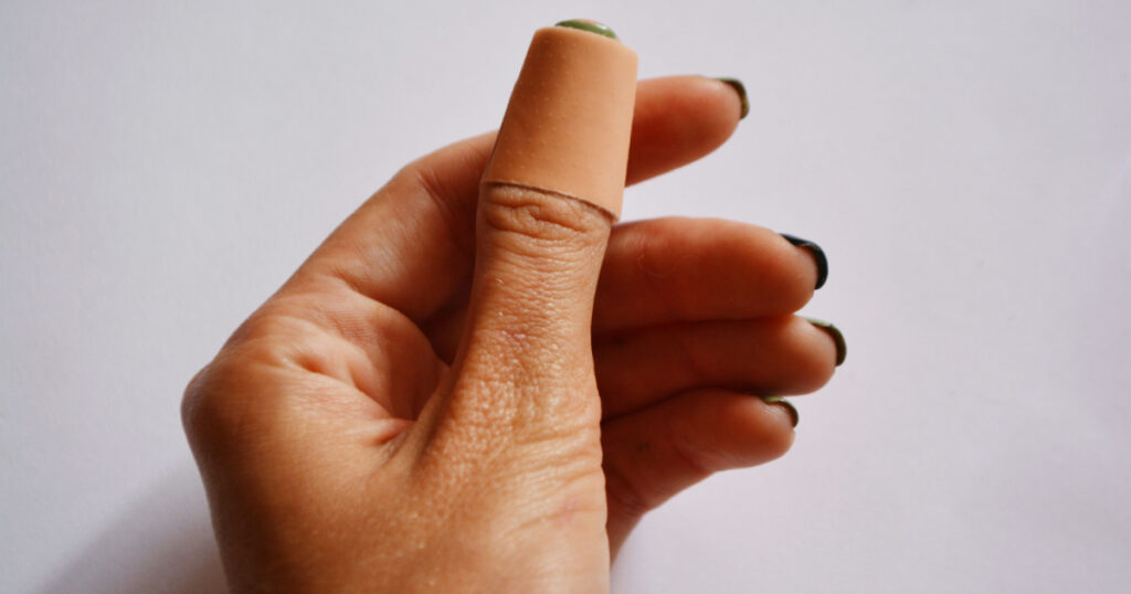 medical adhesive plaster for minor abrasions and injuries on the arm