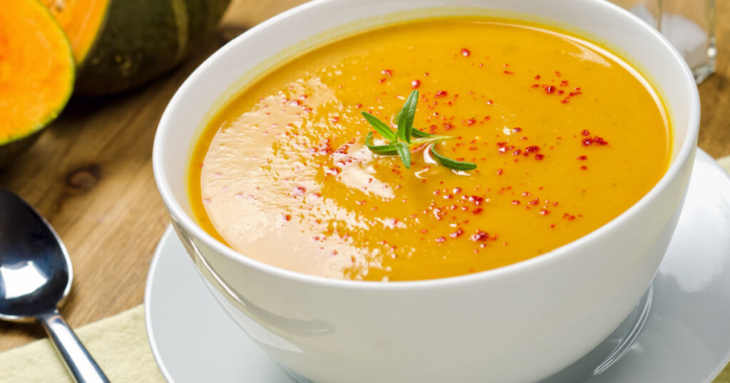 Squash Soup with Rosemary and Paprika