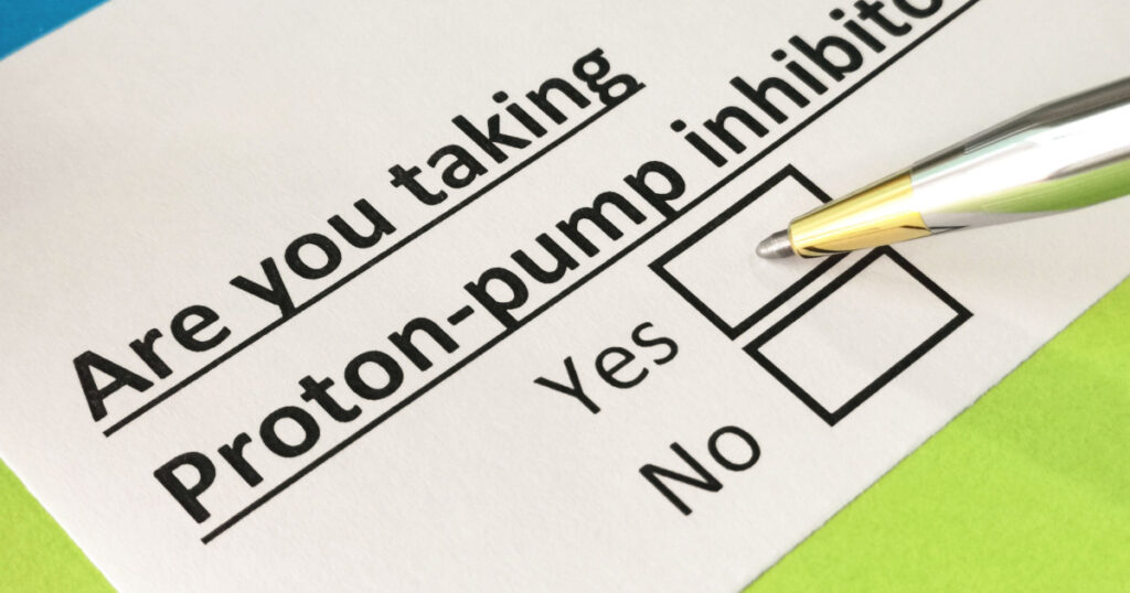 One person is answering question about proton pump inhibitor.