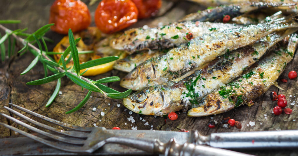 Grilled sardine