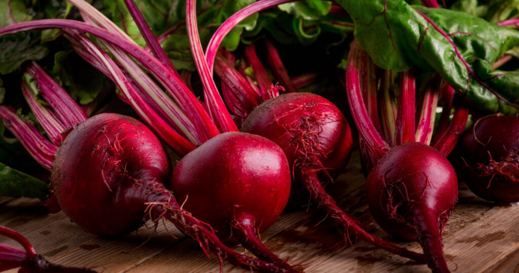 Organic Beetroot. Dark Red Beetroot.