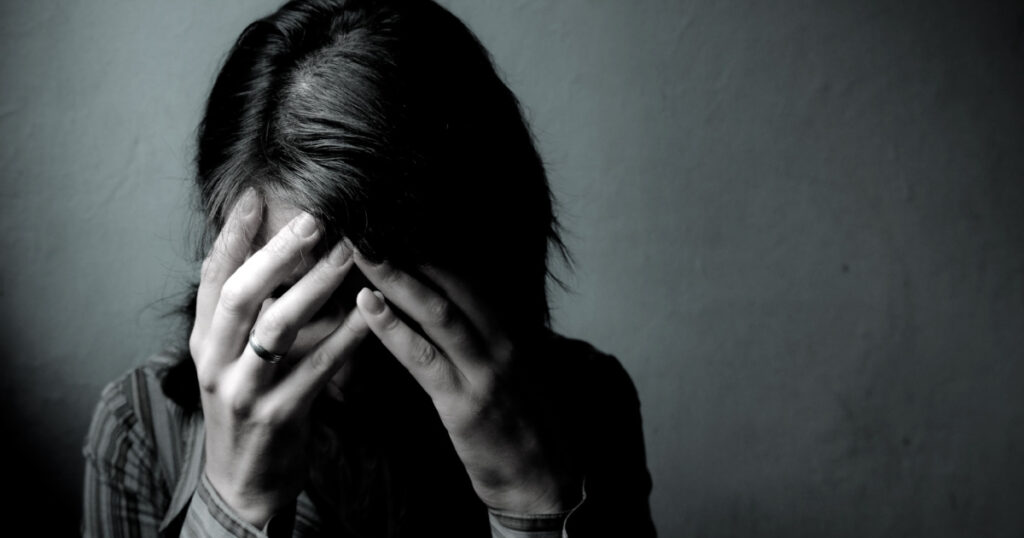 Woman Depressed. Series