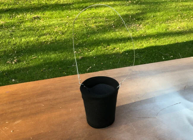 black bucket
