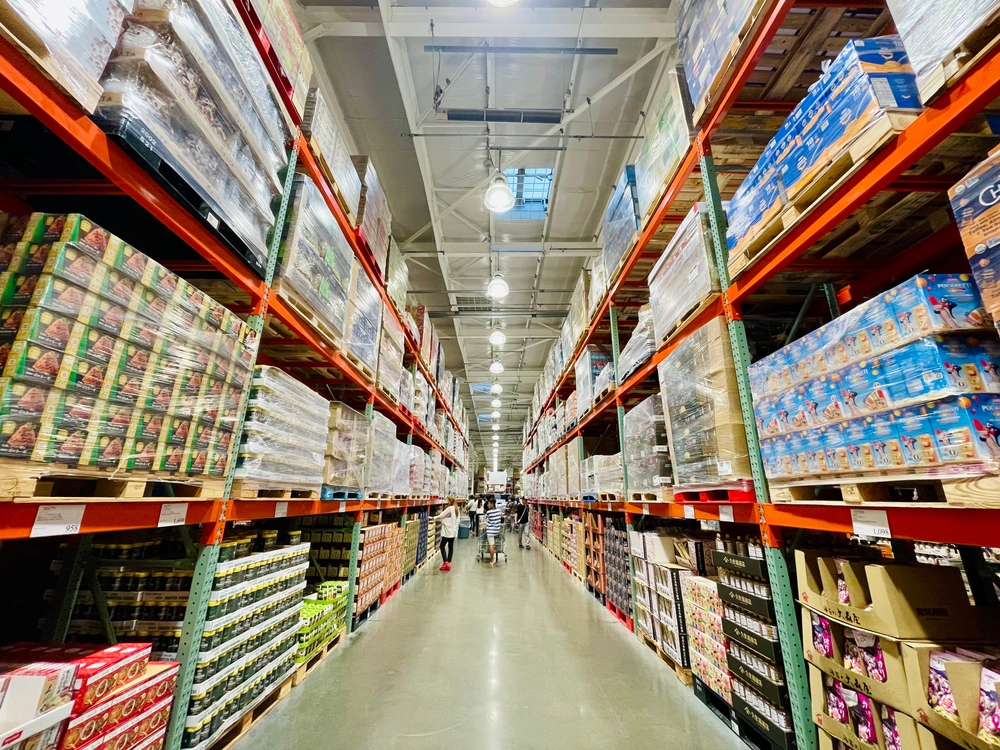 tokoname city, aichi prefecture, japan. august 24, 2024. costco japan warehouse full of food and merchandise sold in bulk