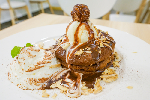 Nutty Choco pancakes