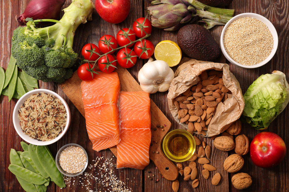 selection of healthy food
