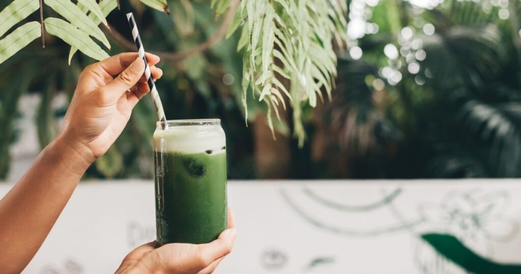 Healthy green juice