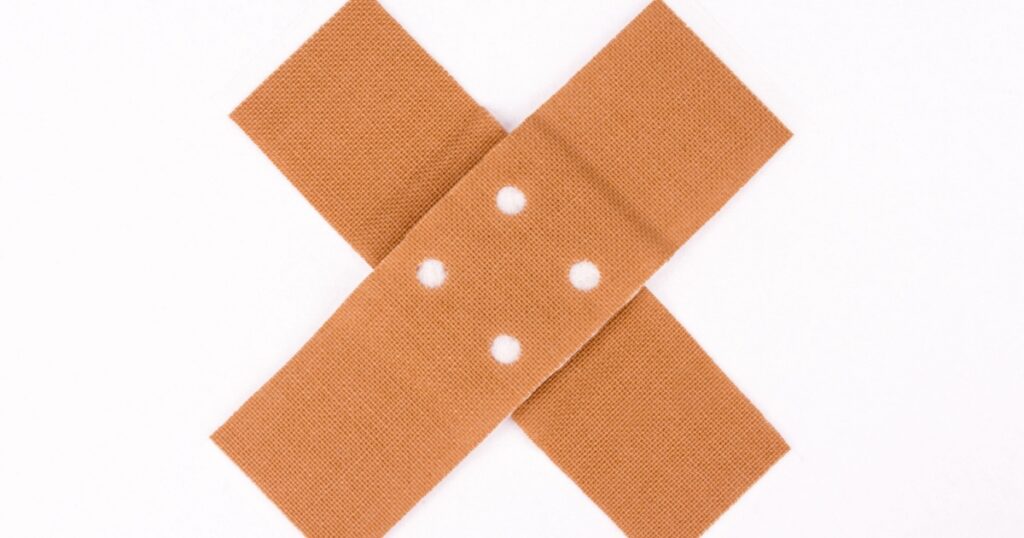 Plaster - Isolated On White Background
