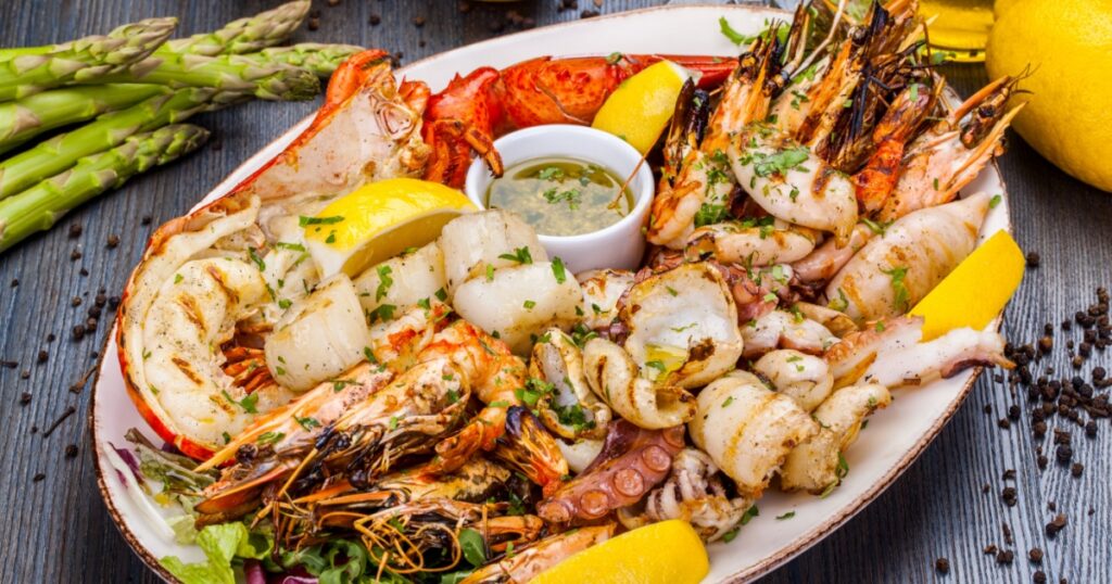 Seafood platter