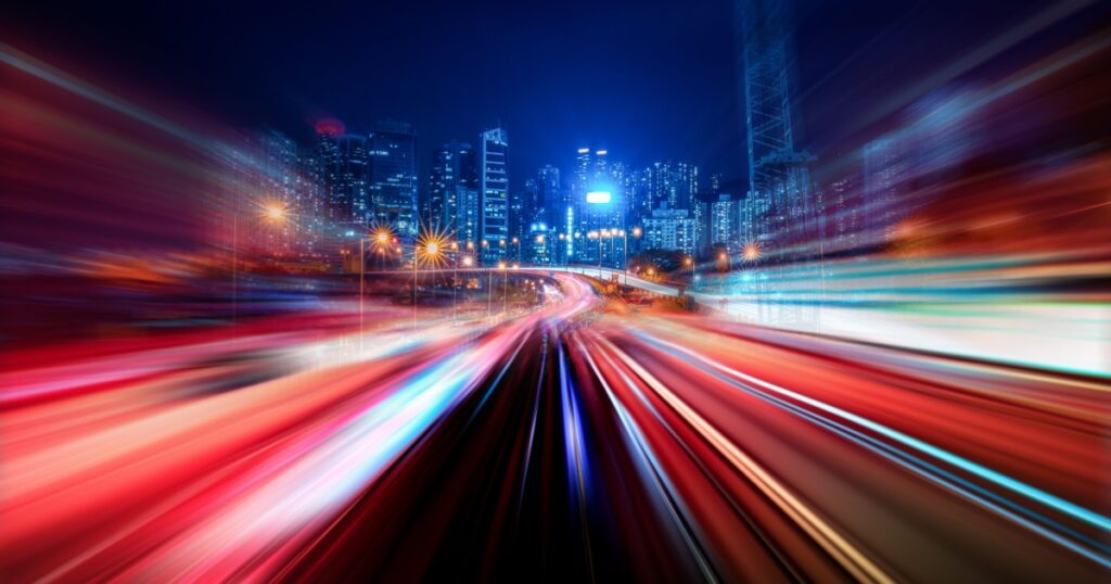 Abstract Motion Blur City