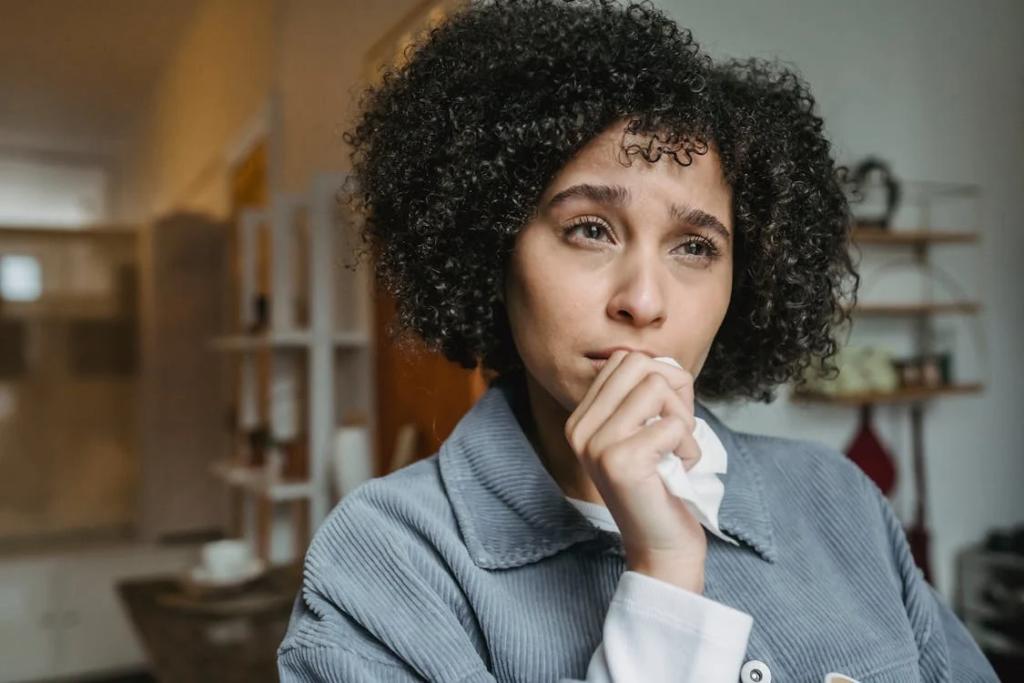Pondering woman