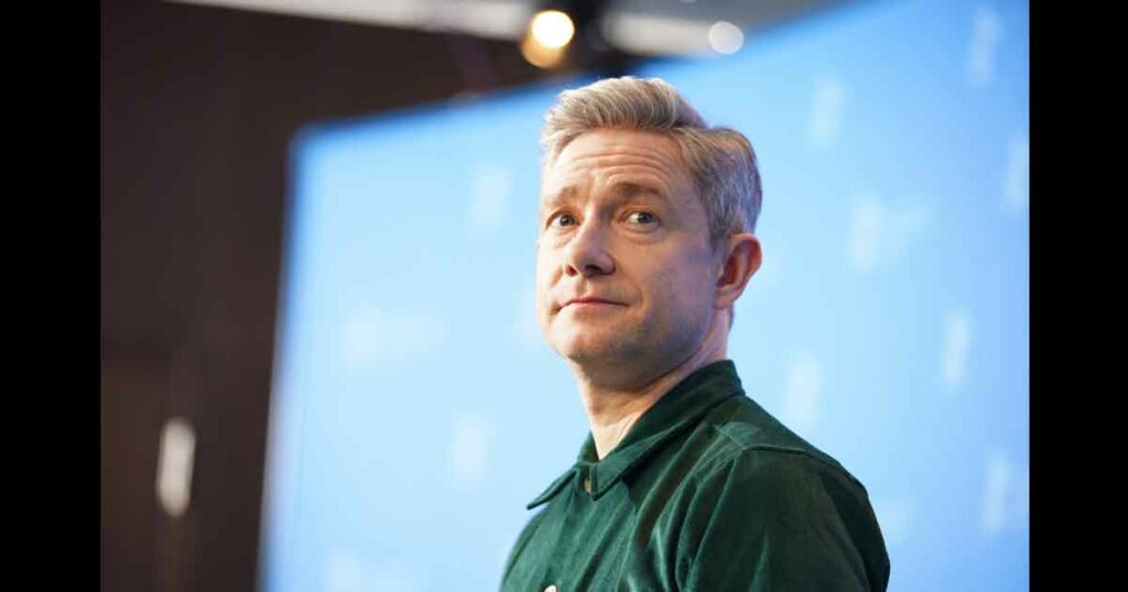 Martin Freeman poses at the 'The Operative' (Die Agentin) photocall during the 69th Berlinale Festival Berlin at Grand Hyatt Hotel on February 10, 2019 in Berlin, Germany.
