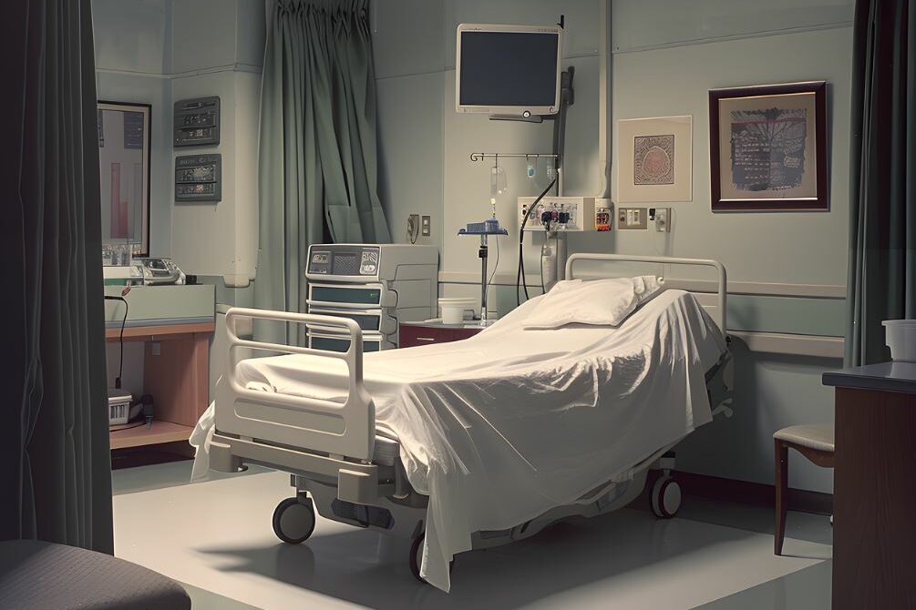 Hospital room.