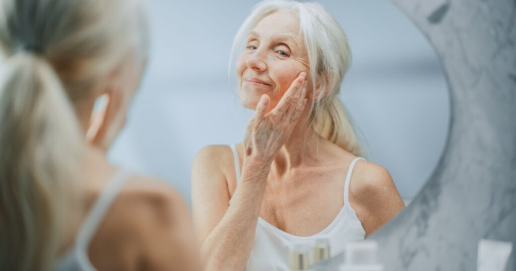 Beautiful Senior Woman Morning