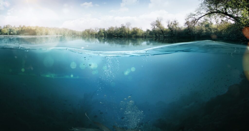 Design template with underwater part