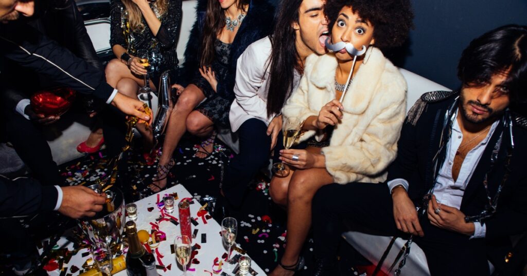 New year party celebration in the club