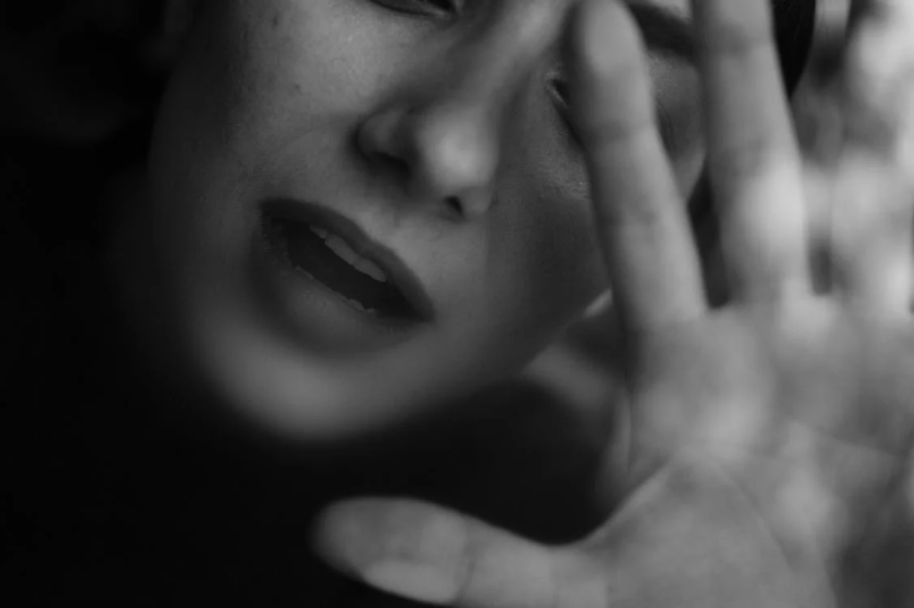 Woman refusing food or drink
