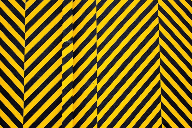 Warning signs overlayed