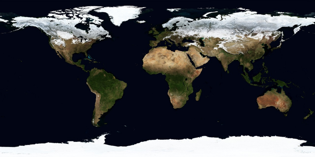 2d map of the world