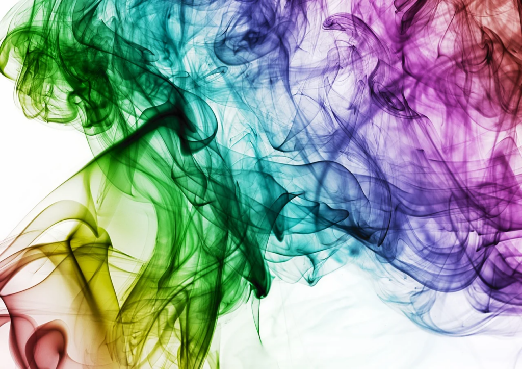 rainbow smokey affect