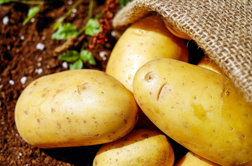 potatoes in a sac