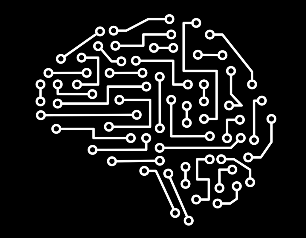 a circuitboard brain