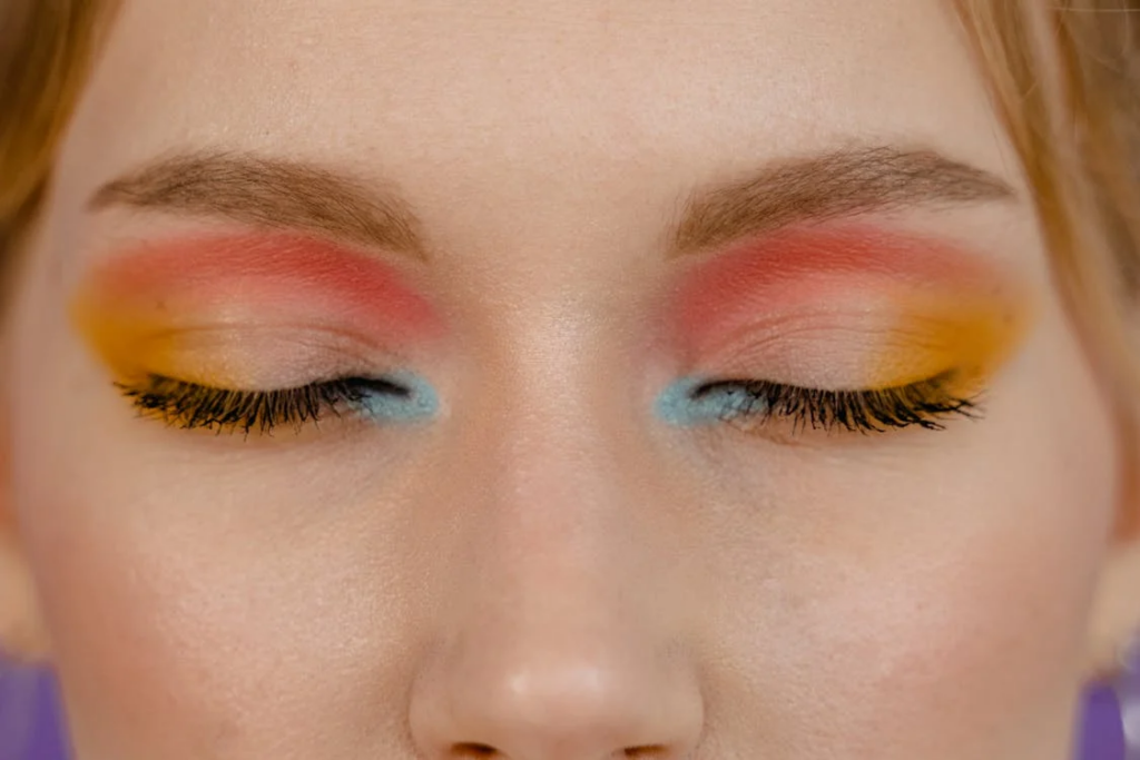 makeup eyes close up