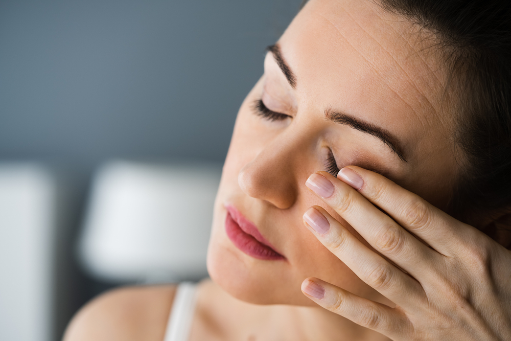 Tired Exhausted Eye Pain And Ache Problem

