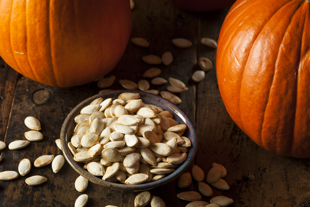 Roasted Salty Pumpkin Seeds Ready to Eat

