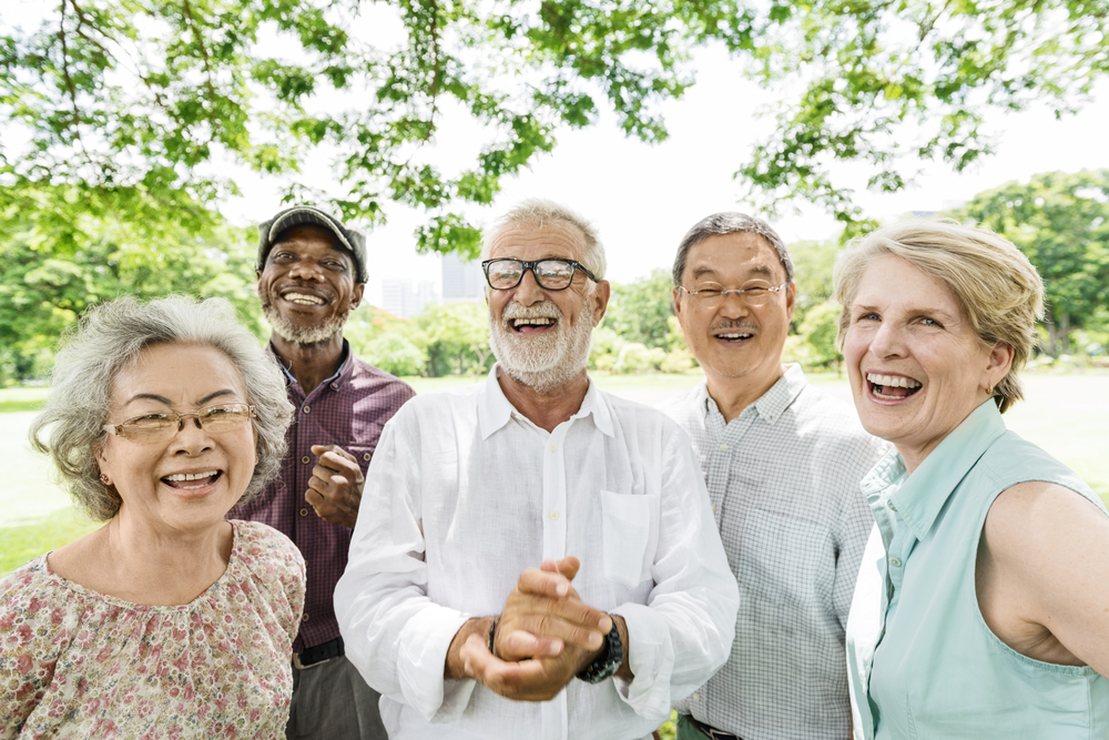 Group of Senior Retirement Friends Happiness Concept
