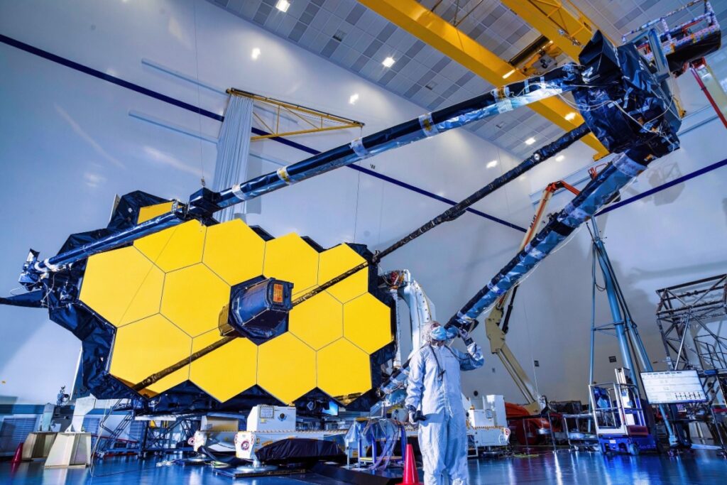 The James Webb Telescope. Space Observatory for the Study of the Universe and exploration of deep space. Elements of this image furnished by NASA