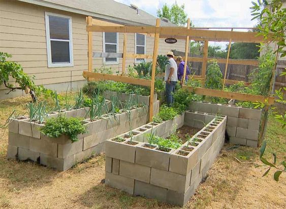 cinder raised garden