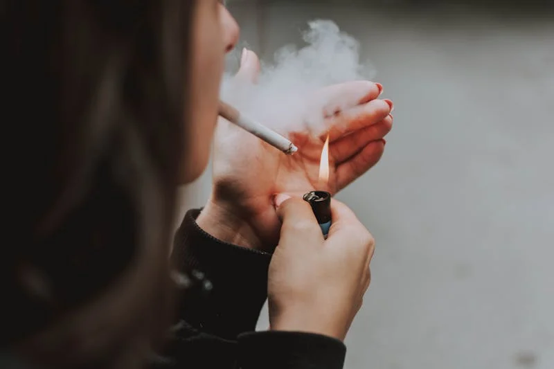 Woman smoking