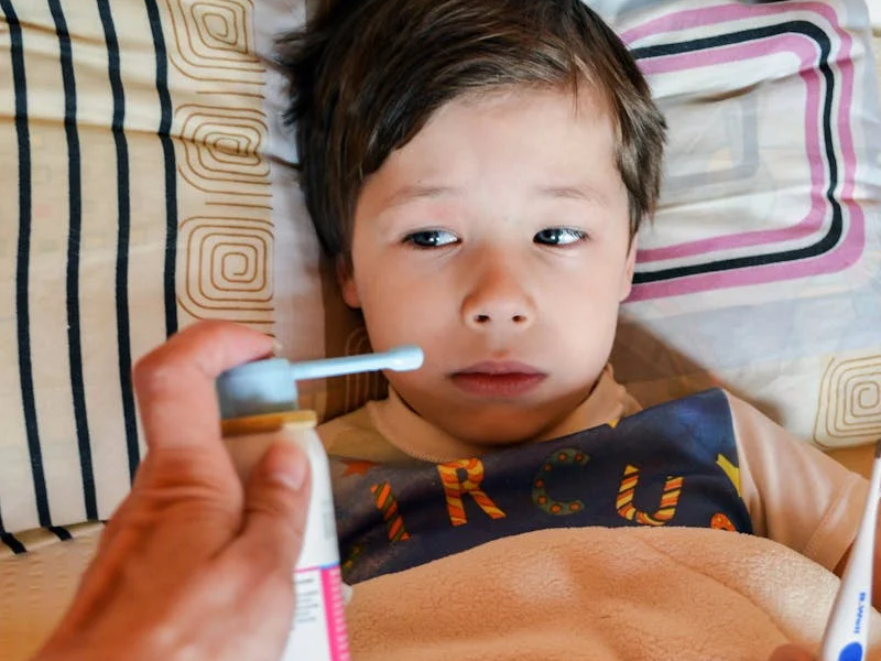 treating a little boy