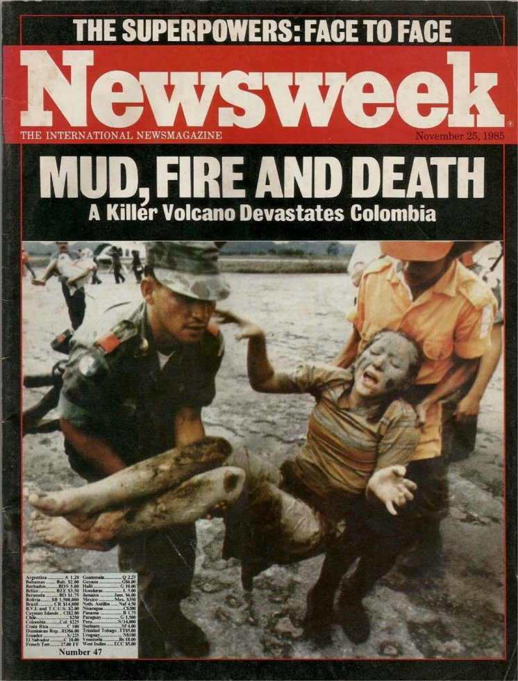 Joquin Villegas on the cover of Newsweek - November, 1985.