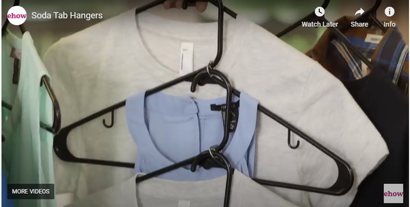 stacked clothe hangers, youtube