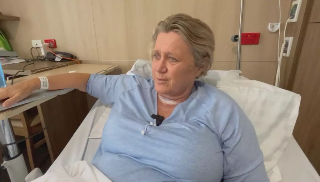 Jenny Havilah in the hospital