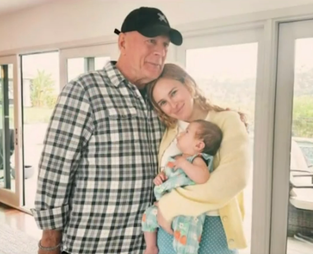 Bruce Willis with daughte r