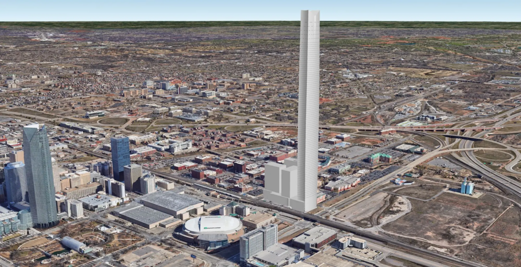 rendering of the completed tallest skyscraper