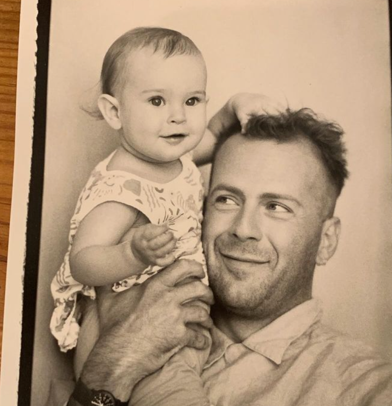 Rumer Willis and her father, Bruce Willis