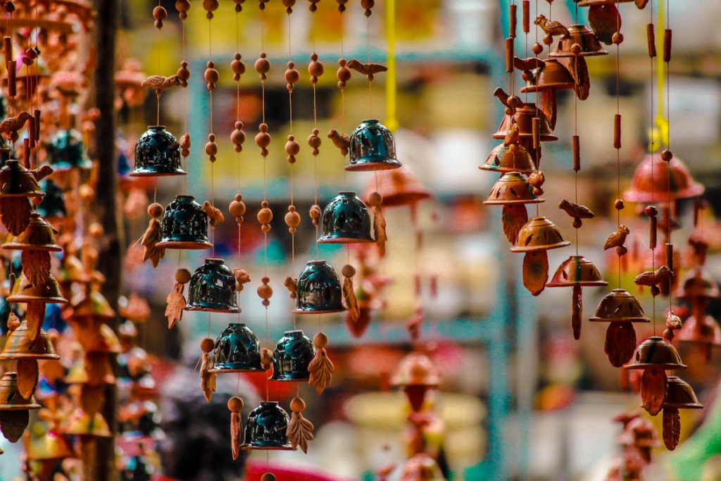 Ornaments at market