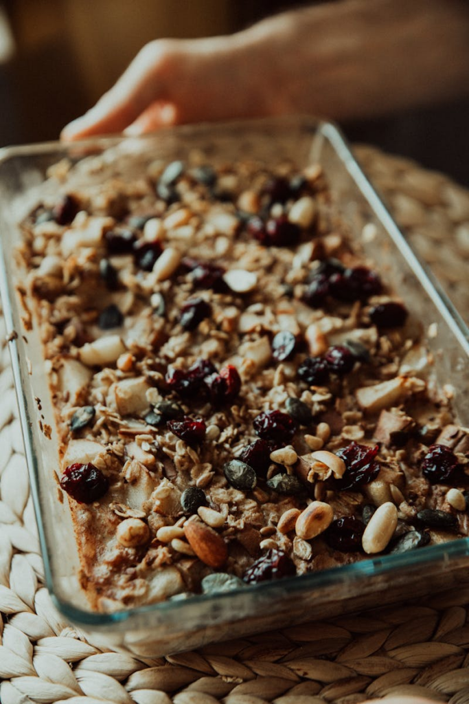 prunes in baked crumble