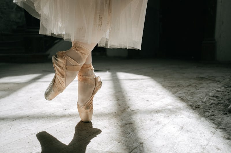 Ballerina on toes