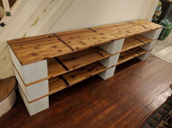cinder shelf