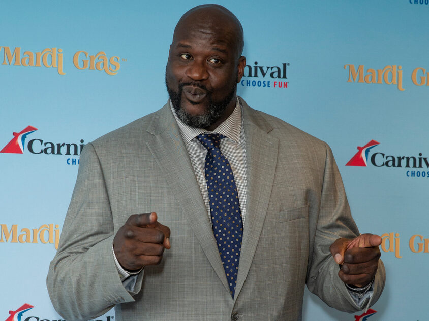 New York, NY - June 18, 2019: Carnival Cruise Line and Carnival's Chief Fun Officer Shaquille O'Neal host a deck party to celebrate Mardi Gras, Carnival's newest ship at Chelsea Piers Current