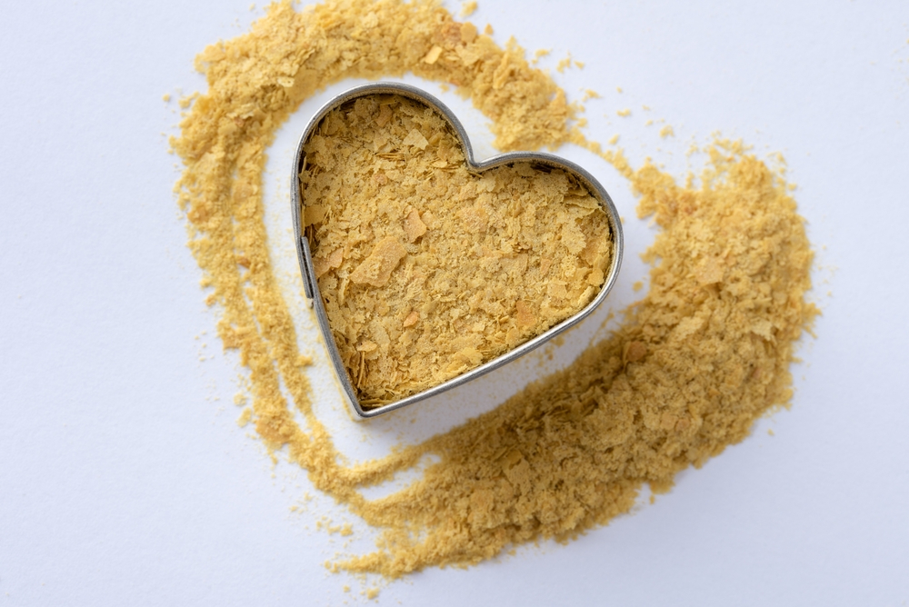 Nutritional Yeast in a Heart Shape