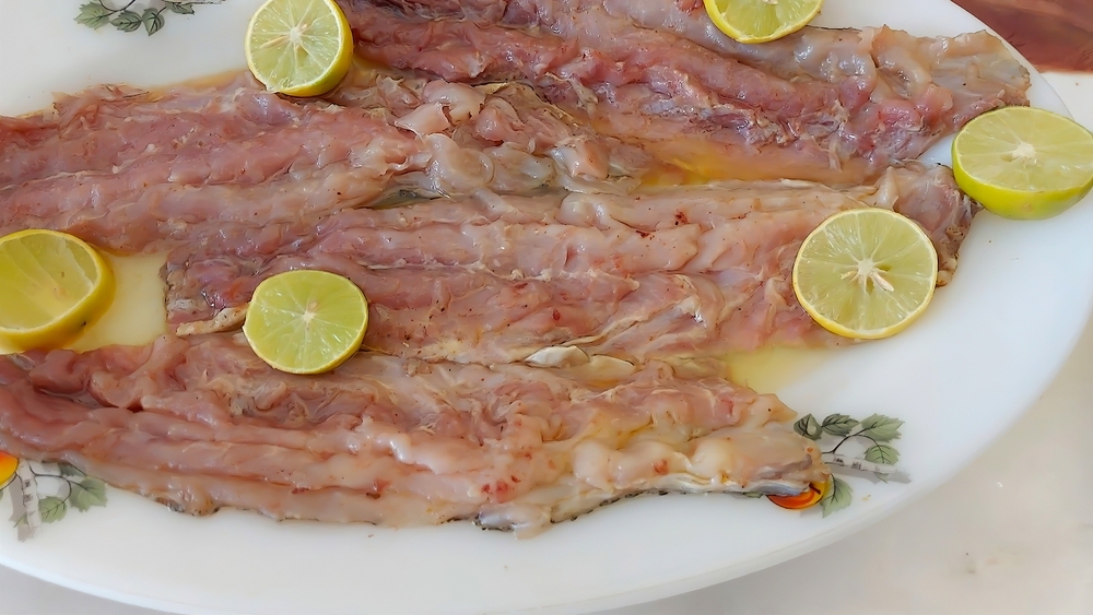 Fesikh - feseekh - Egyptian salted fish, traditional Egyptian food, attractively processed, super delicious.